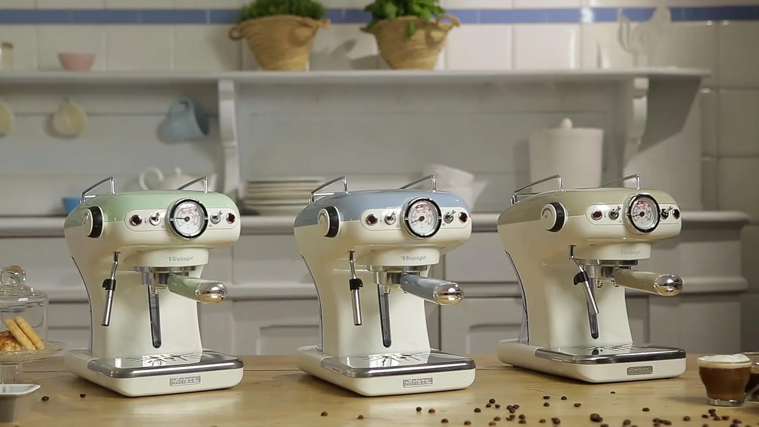 Ariete Vintage 1389 macchina espresso beige 15 bar