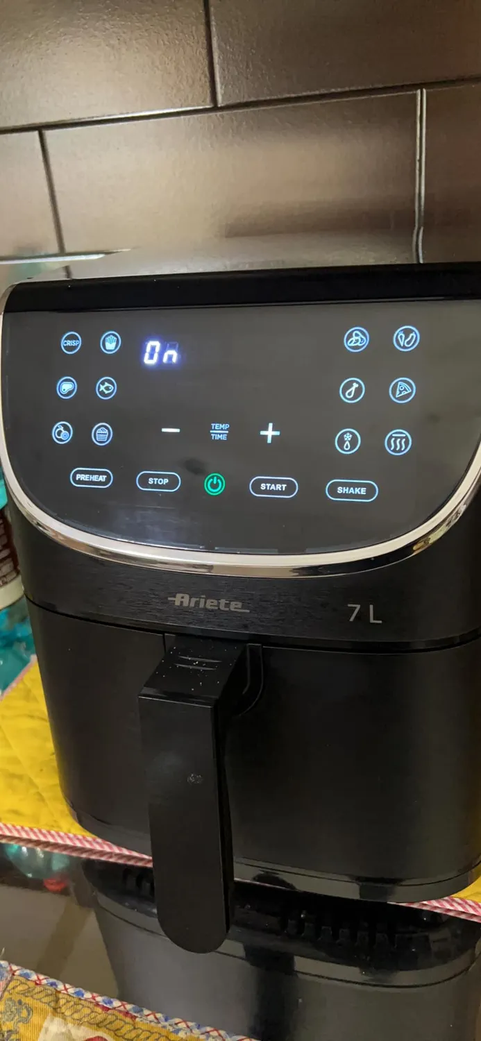Ariete Airy Fryer 4627 Friggitrice ad Aria 7L Nera Max Crisp