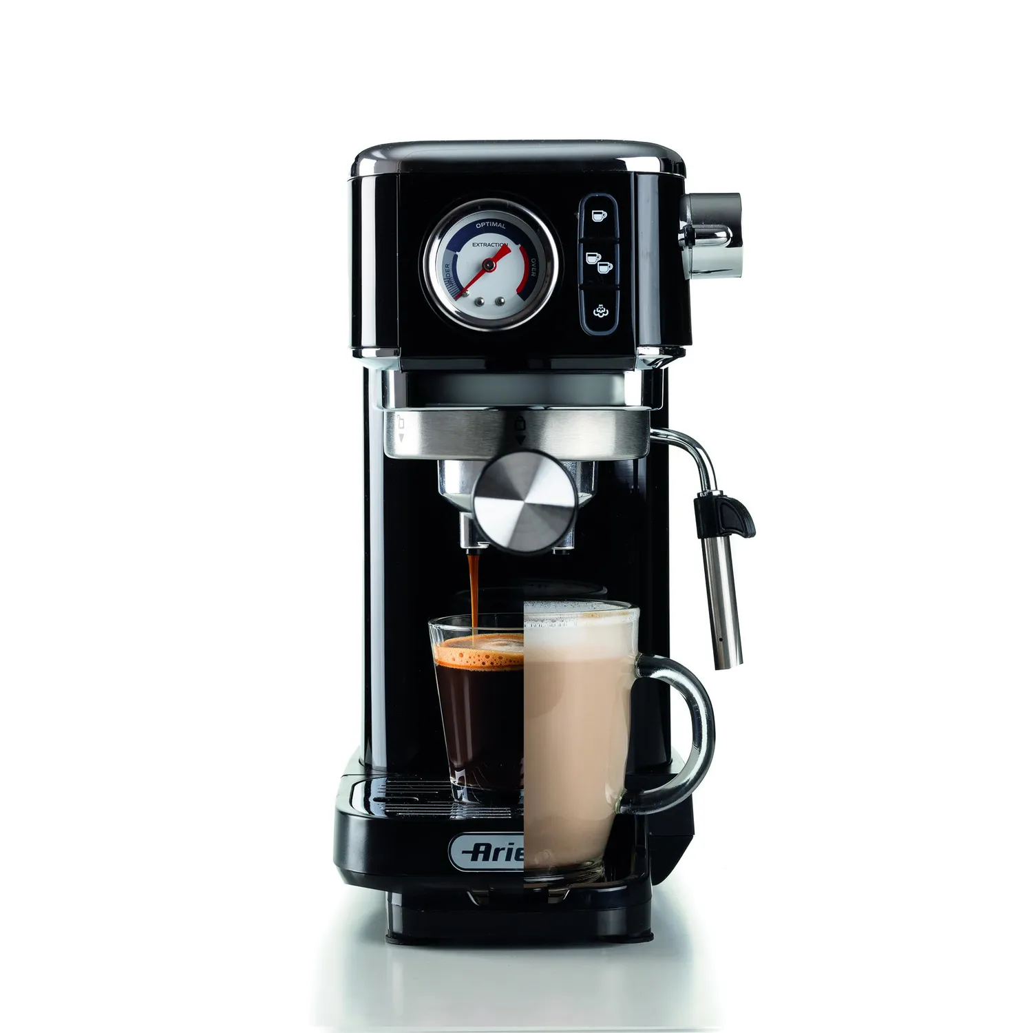 Ariete 1381 Espresso Slim Metal Macchina Caffè Nero 15 Bar