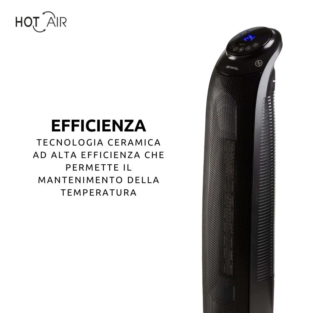Ariete 8213 termoventilatore torre 2200 W nero