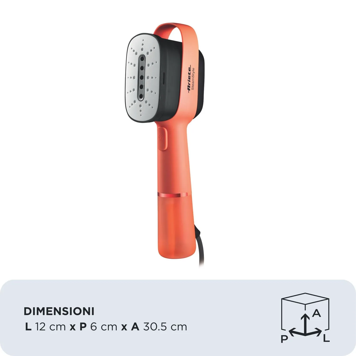 Ariete Steam Style 4301/02 ferro verticale Coral 80 ml 1200W