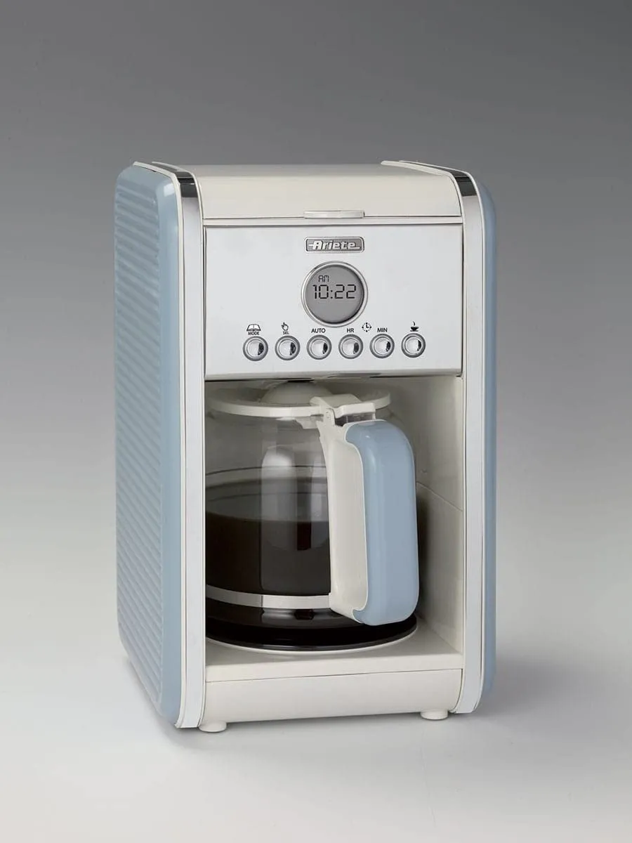 Ariete Vintage 1342 macchina caffe americano celeste 12 tazze