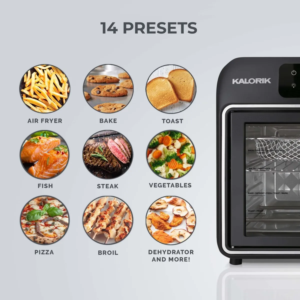 Kalorik Designer Series forno friggitrice 26 Qt nero 1700 W