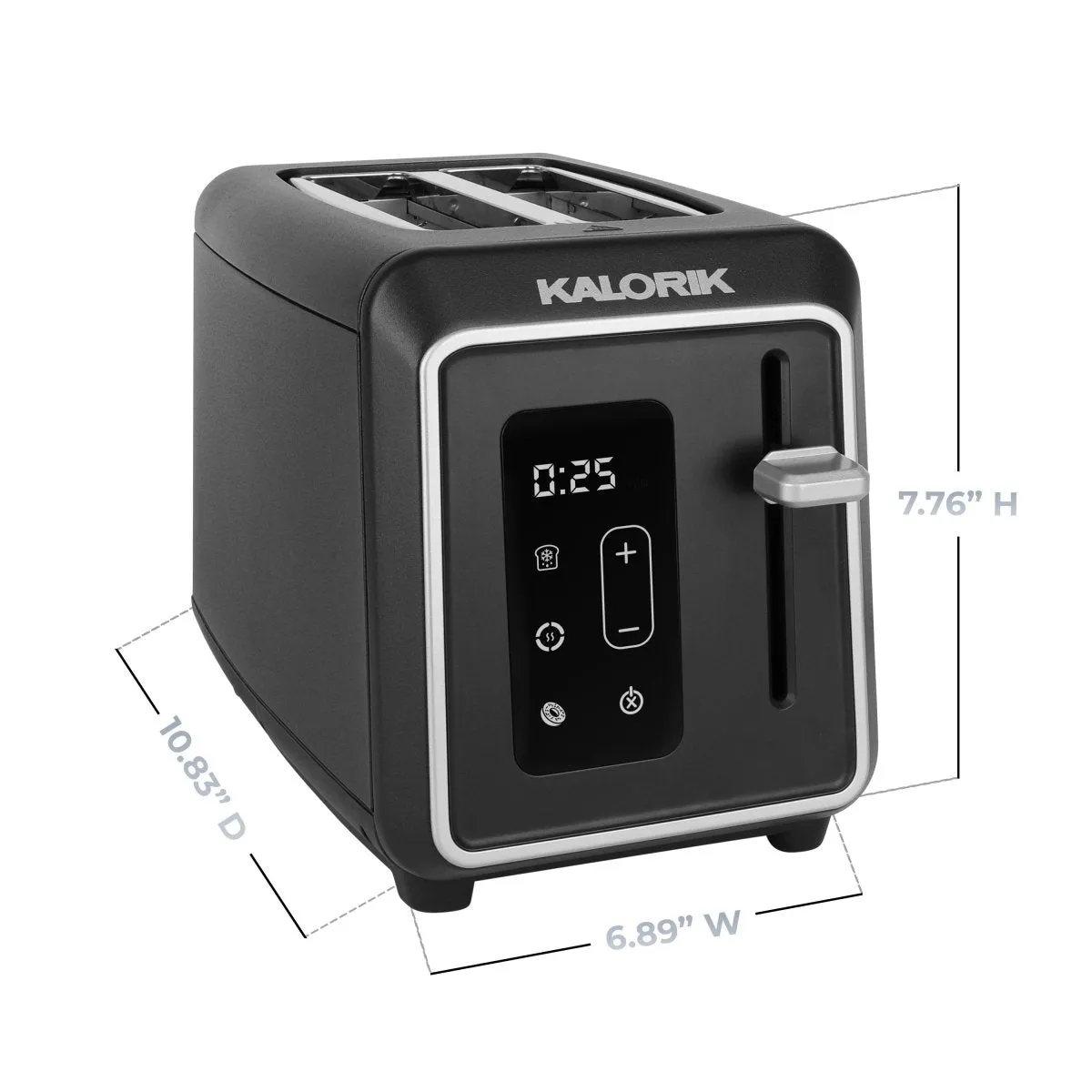Kalorik Designer Series tostapane 2 fette digital nero 850W