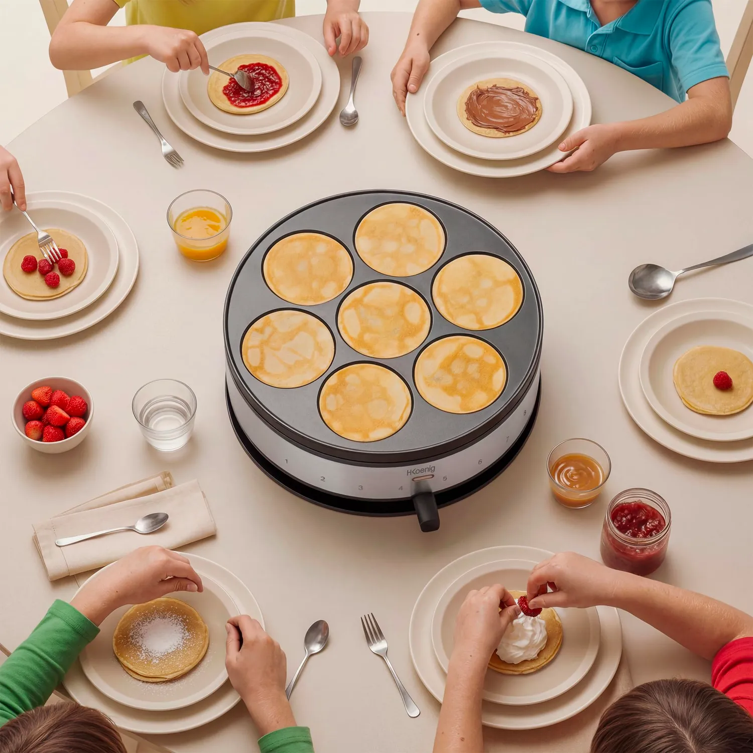 Koenig KREP56 crepiera elettrica 33 cm mini crepes antiaderente