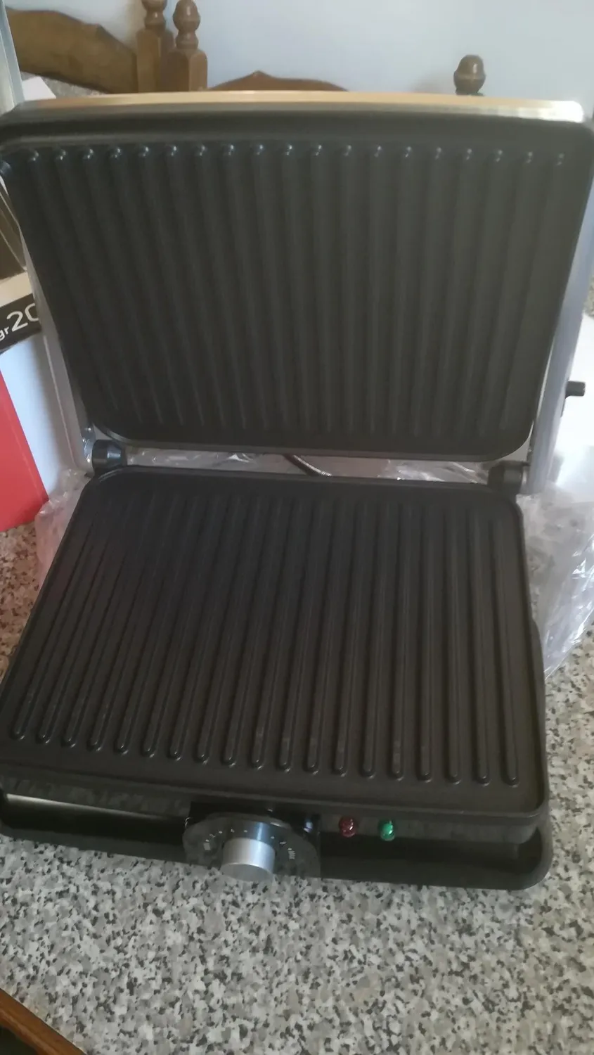 H.Koenig GR20 Bistecchiera Grill 2000W Acciaio Inox