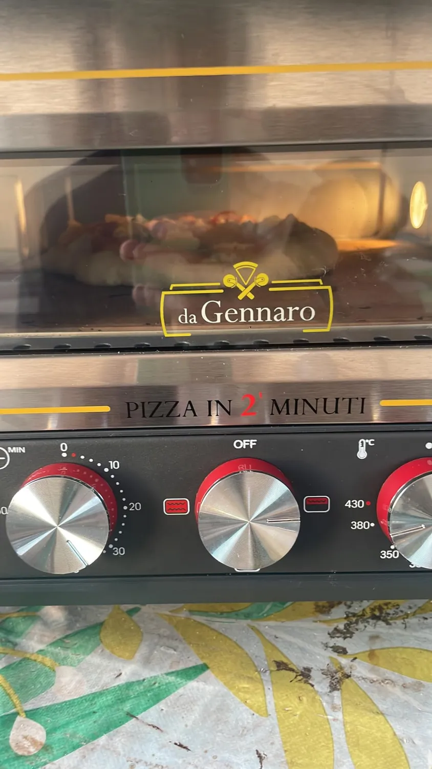 Ariete 928 forno pizza con oblo pietra 400 gradi rosso