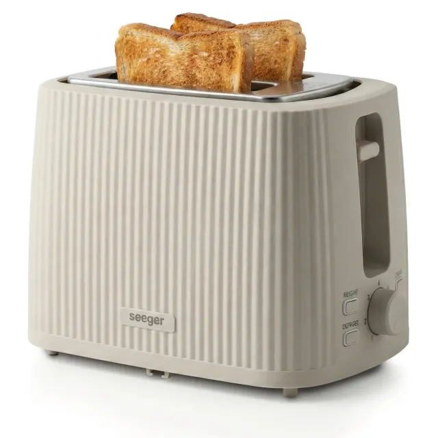 Seeger Toaster tostapane beige coste design compatto