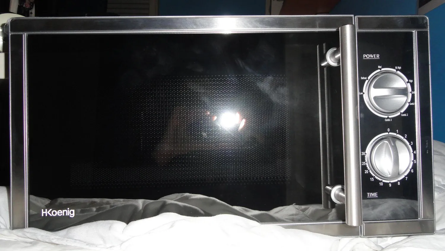 H.Koenig VIO7 microonde grill 23L nero specchio 1000W