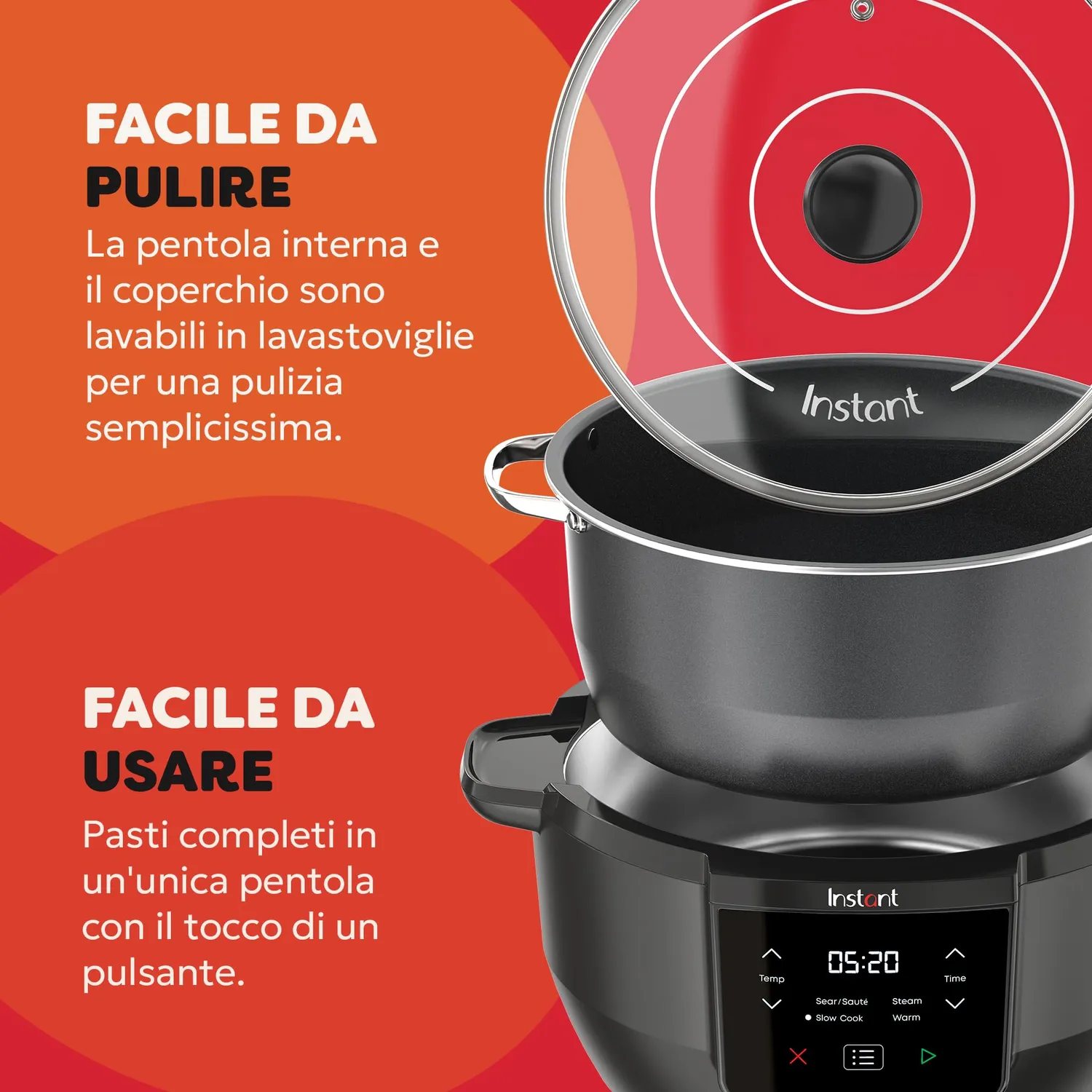 Instant Pot Superiore pentola cottura lenta 7,1L antiaderente