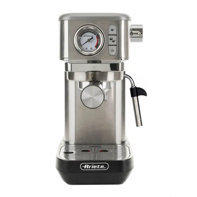 Ariete Espresso Slim Metal 1381 macchina caffe con manometro 15 bar