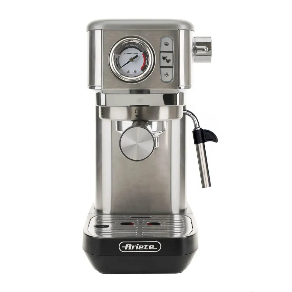 Ariete Espresso Slim Metal 1381 macchina caffe con manometro 15 bar