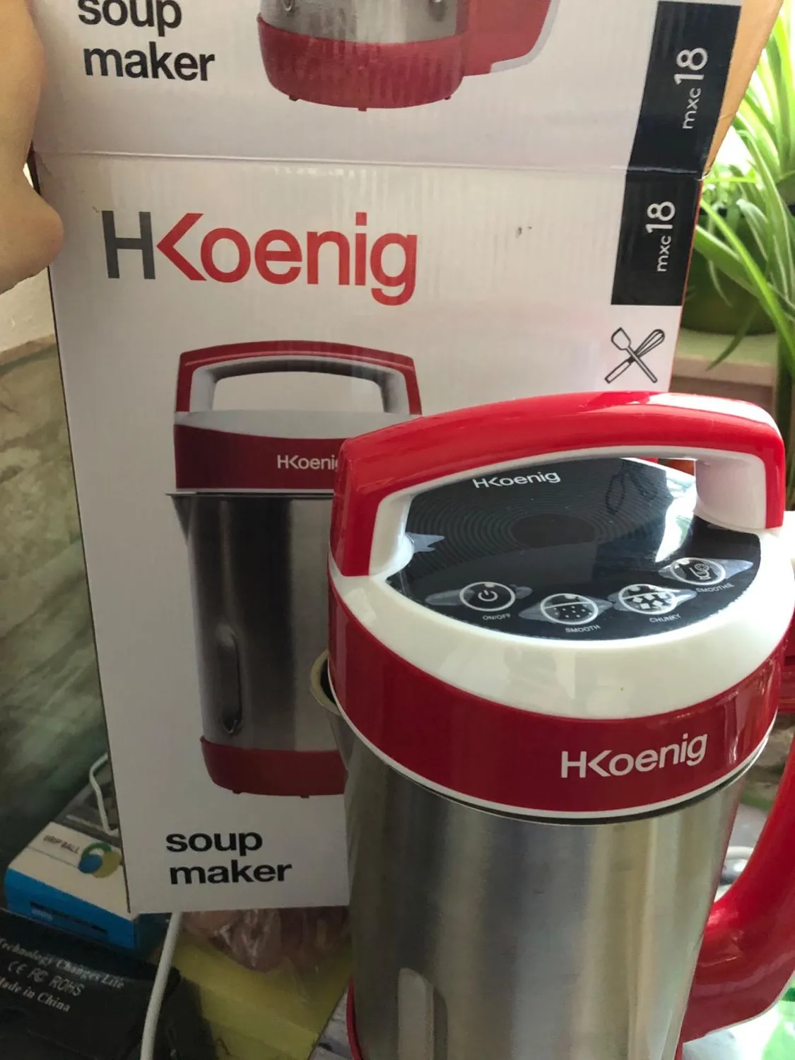 H.Koenig MXC20 Soup Maker 1,1L 850W Argento