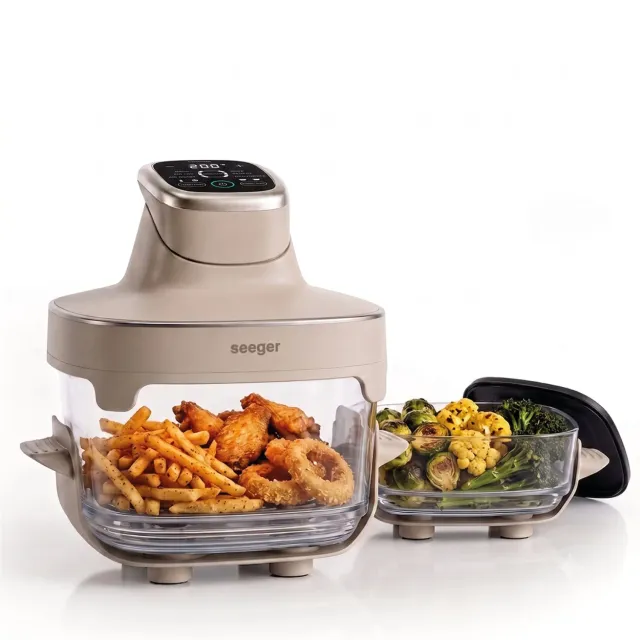Seeger ClearFry friggitrice ad aria vetro beige senza PFAS