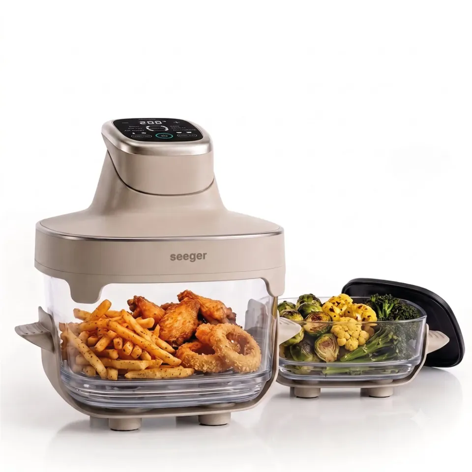 Seeger ClearFry friggitrice ad aria vetro beige senza PFAS