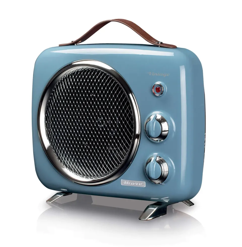 Ariete Vintage termoventilatore da terra celeste 2000W
