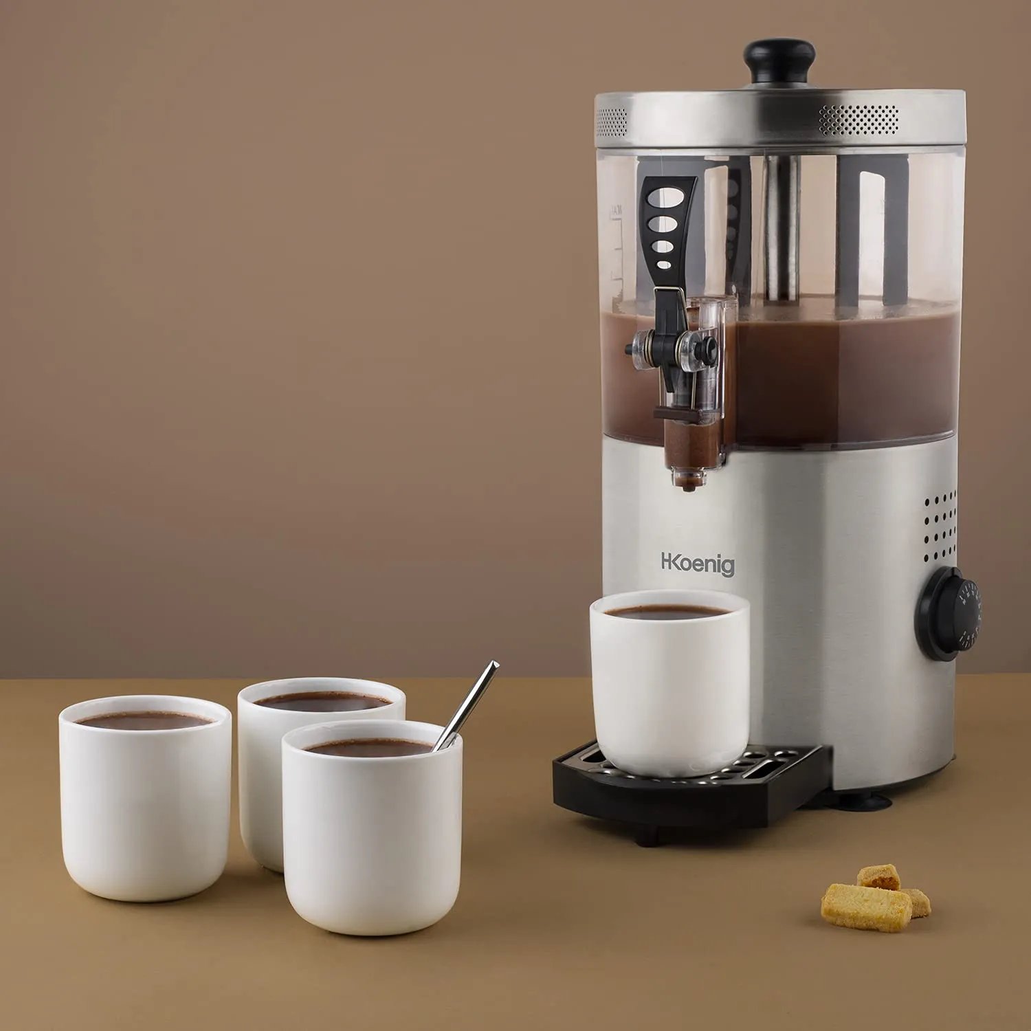 Koenig SHK800 dispenser cioccolata calda 3L acciaio inox